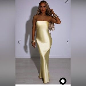 Baby boo Rheanna Maxi Dress - Lemon (new, tag still on)
